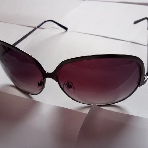 Jessica Simpson Cat Eye Rim Gold Metal Frame Sunglasses HHJSOP1226-R J5564 OXGLD main image 7